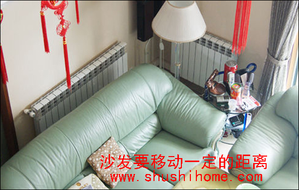 暖气片放沙发后效果图