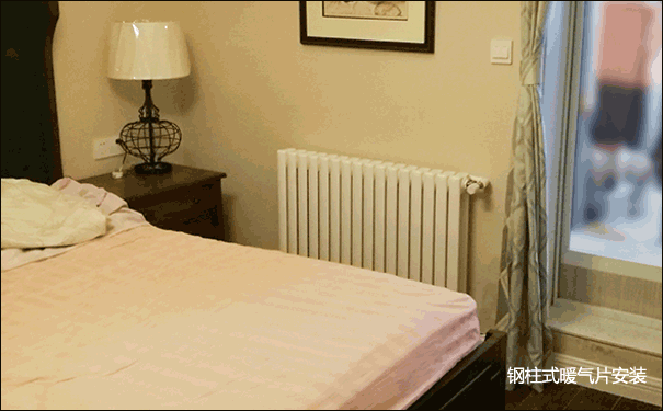 钢柱式暖气片安装