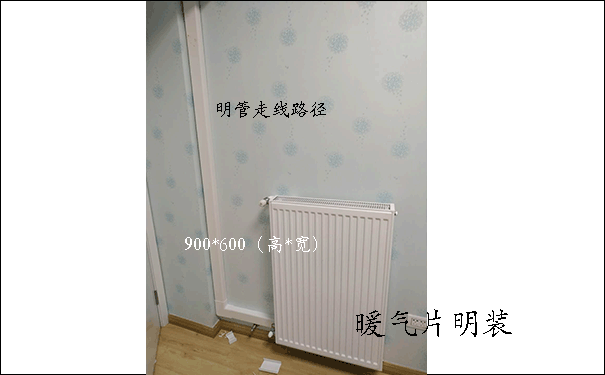 房间暖气片安装效果图