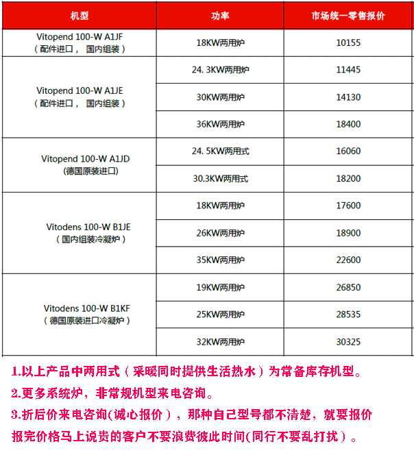 菲斯曼壁挂炉价格