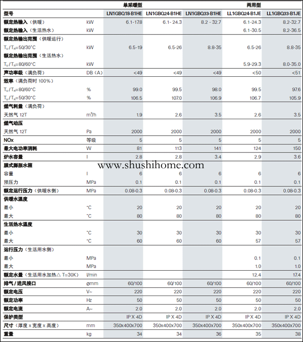 菲斯曼B1JE35KW技术参数介绍